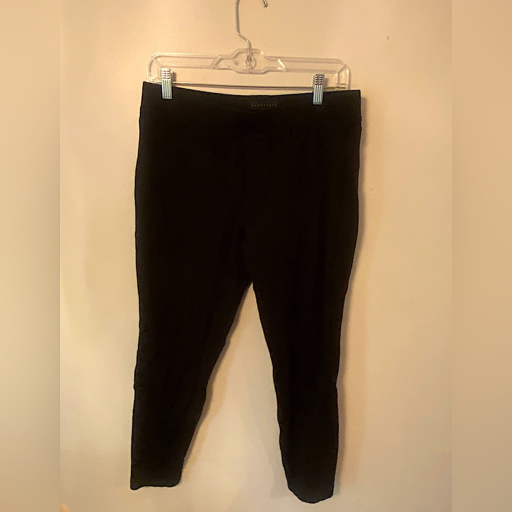 Sanctuary Anthropologie Runway Ponte Leggings Women XL Black Pull On Pant